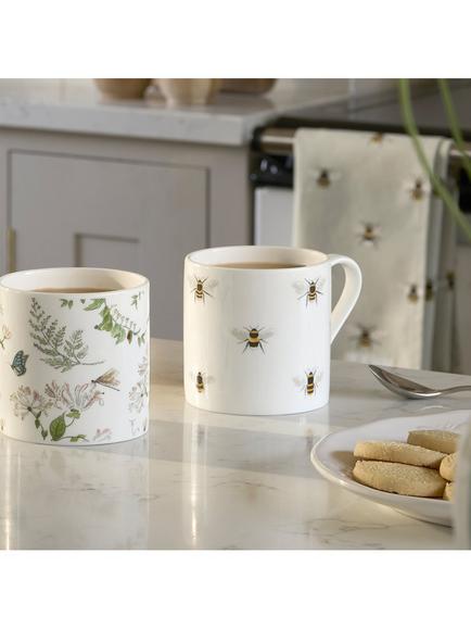 Sophie Allport Bee Fine Bone China Mug, 275ml - view 2, Multi