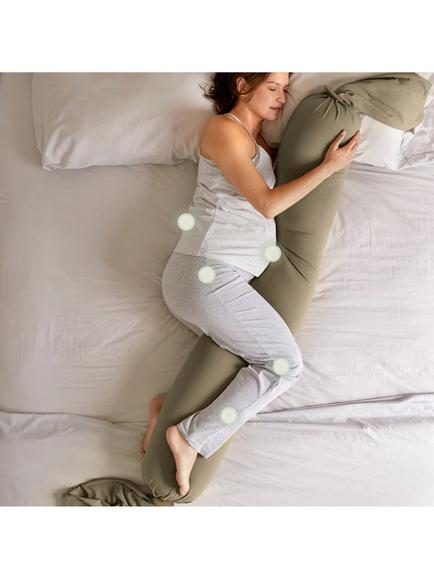 bbhugme Pregnancy Pillow, Dusty Olive - view 2, Dusty Olive