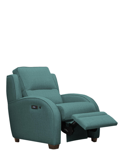 Parker Knoll Charleston II Power Recliner Armchair, Cozy Denim
