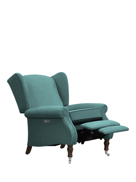 Parker Knoll Harrington Power Recliner Armchair, Cozy Denim