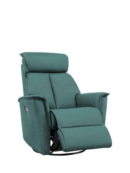 Parker Knoll Juni Swivel Recliner Chair, Cozy Denim