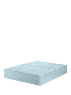 John Lewis OUTLET Pocket Sprung Divan Base, King Size, Like New, Relaxed Linen Duck Egg, Duck Egg