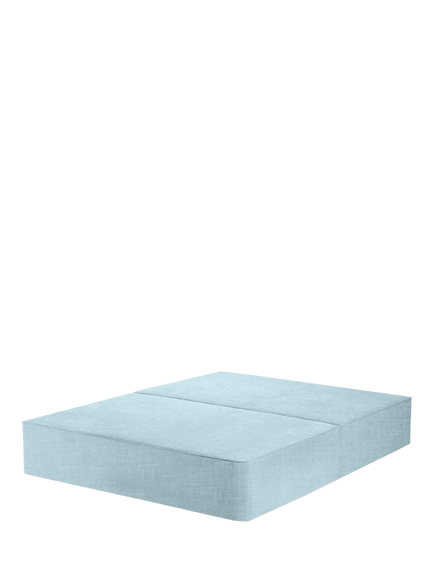 John Lewis OUTLET Pocket Sprung Divan Base, King Size, Like New, Relaxed Linen Duck Egg, Duck Egg