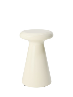 John Lewis OUTLET Round Garden Side Table, Like New, Cream, Cream