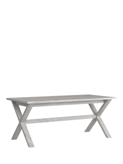 Laura Ashley OUTLET Alderbury Dining Table, Like New, White, White Natural
