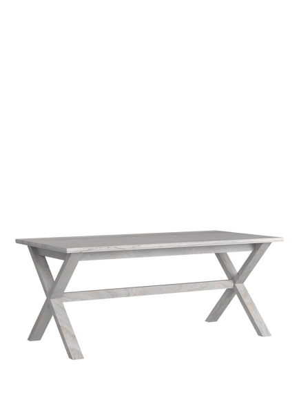 Laura Ashley OUTLET Alderbury Dining Table, Like New, White, White Natural