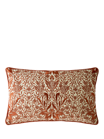 William Morris At Home Bourne Rectangular Cushion, Terracotta
