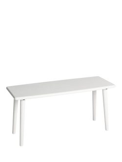 John Lewis ANYDAY OUTLET Spindle Bench, Like New, Greige, Griege