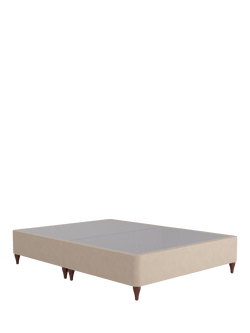 Sealy OUTLET Posturepedic Exquisite Divan Base, Rich Oak Legs, King Size, Like New, Almond, Almond