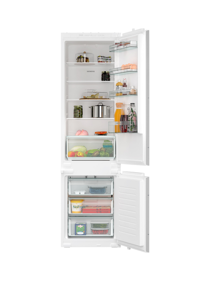 Siemens OUTLET iQ100 KI96NNSE0 Integrated 70/30 Fridge Freezer, Like New, Black, Black