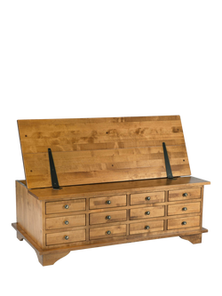 Laura Ashley OUTLET Garrat 12 Drawer Coffee Table, Like New, Honey, Honey