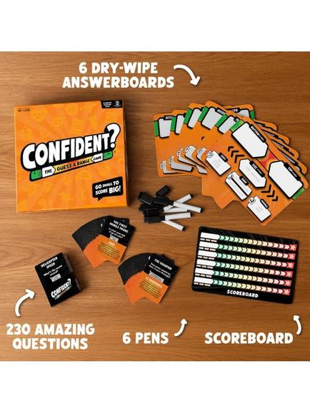 Asmodee Confident Quiz Game - view 2, Multi Multi