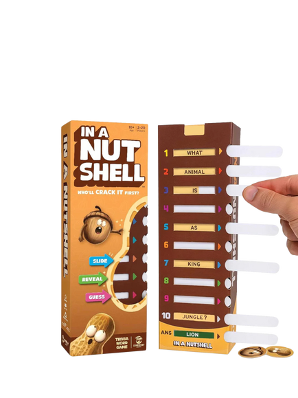 Asmodee In a Nutshell Board Game, Brown