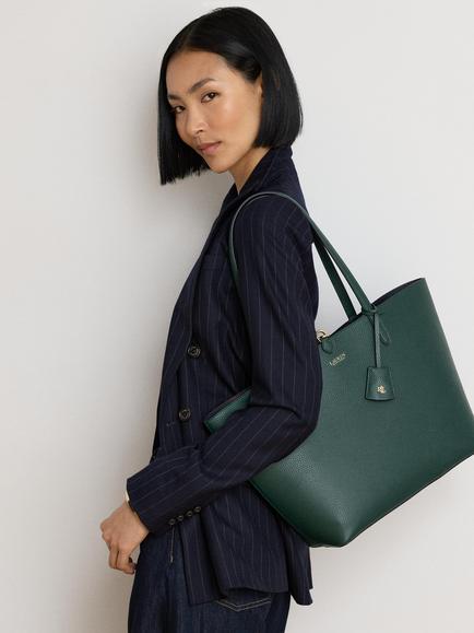Lauren Ralph Lauren Reversible Tote Bag, Season Grn/Urbn - view 2, Season Grn/Urbn
