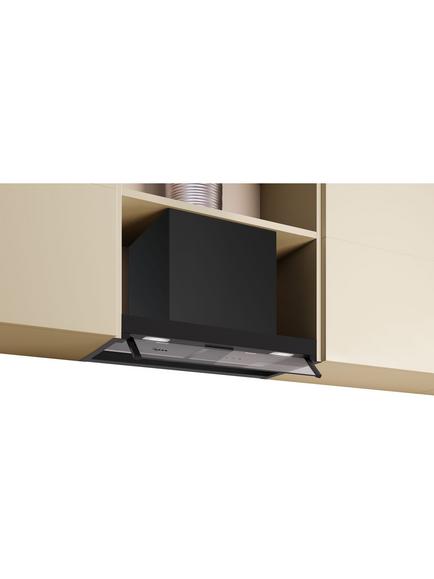 Neff N50 D65XCC2S0B 60cm Integrated Cooker Hood, Matt Black, Matt Black