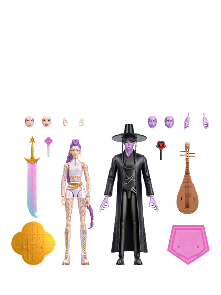 K-Pop Demon Hunters Rumi & Jinu Figures, Pack of 2, Multi