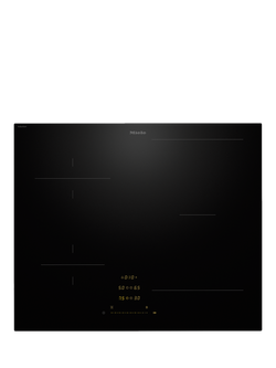 Miele KM8462 62cm Induction Hob, Black, Black