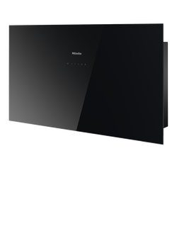 Miele DA 9092 W 88cm Wall Mounted Cooker Hood, Black, Black