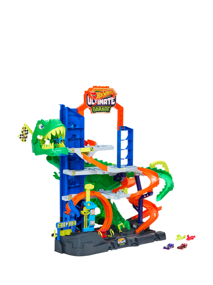 Hot Wheels Ultimate T-Rex Garage, Multi