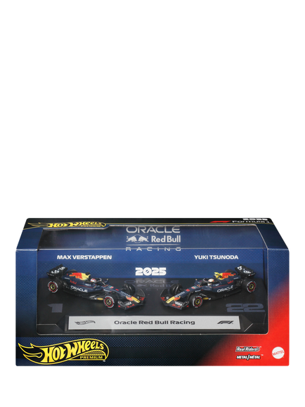Hot Wheels Premium Formula 1 Oracle Red Bull Racing Cars, Pack of 2 - view 2, Multi