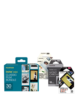 Fujifilm instax™ Mini Film, Classic Bundle, 30 Shots (10 x Photo Slide, 10 x Contact Sheet, 10 x Monochrome) - view 2, Various