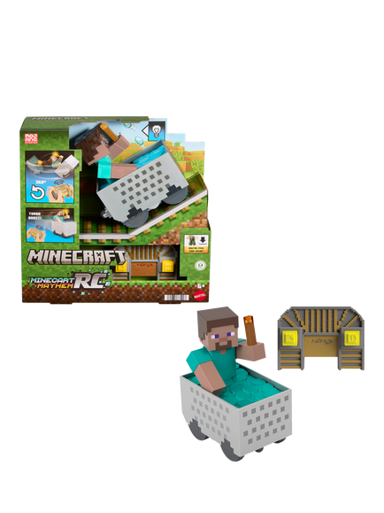 Minecraft Minecart Mayhem Remote Controlled Car - view 2, Multi