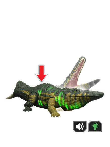 Jurassic Park Jurassic World Wild Roar Stomatosuchus Dinosaur Action Toy - view 2, Multi