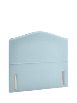 John Lewis OUTLET Richmond Full Depth Upholstered Headboard, Super King Size, Like New, Relaxed Linen Duck Egg, Duck Egg