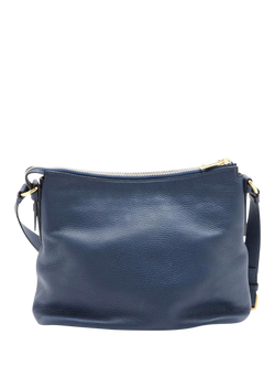 Pre-loved Prada Leather Gold Hardware Shoulder Bag, Blue - view 2, Blue