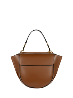 Wandler Hortensia Mini Leather Crossbody Bag, Saddle, Saddle