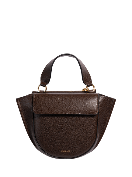 Wandler Hortensia Piccola Mini Leather Tote Bag, Soil Caviar, Soil Caviar