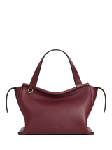 Wandler Ida Leather Tote Bag, Bordeaux