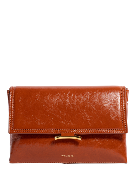 Wandler Ida Trio Leather Crossbody Bag, Carrot Glaze, Carrot Glaze