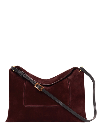 Wandler Penelope Slouchy Shoulder Bag, Acai Suede, Acai Suede