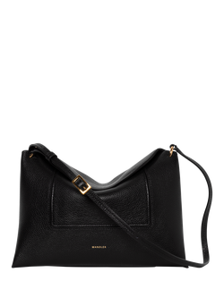 Wandler Penelope Slouchy Shoulder Bag, Black Crust, Black Crust