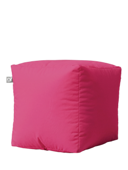 rucomfy Cube Beanbag, Cerise Pink