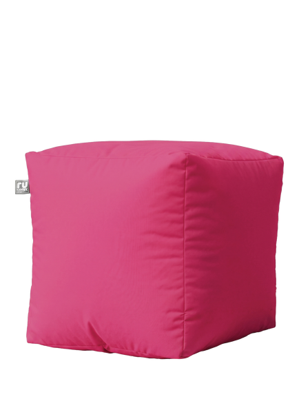 rucomfy Cube Beanbag, Cerise Pink