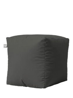 rucomfy Cube Beanbag, Slate Grey