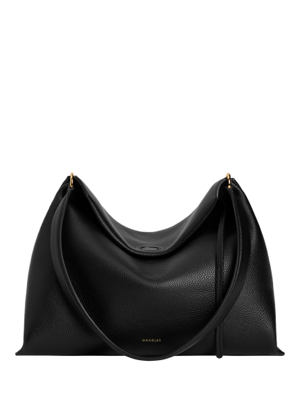 Wandler Penelope Small Leather Tote Bag, Black Crust, Black Crust
