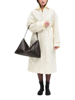 Wandler Penelope Leather Tote Bag, Soil Crust - view 2, Soil Crust