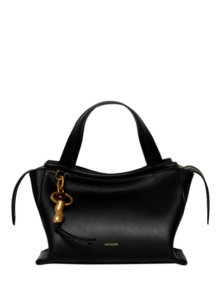 Wandler Leather Bag Charm, Gold Peanut - view 2, Gold Peanut
