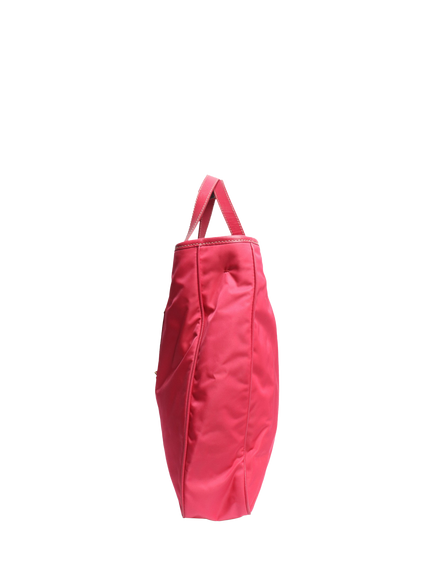 Pre-loved Prada Nylon Two-Way Tote Bag, Pink - view 2, Pink
