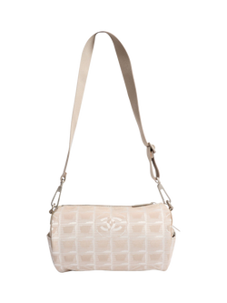 Pre-loved CHANEL Vintage New Travel Line Bowler Bag, Pink - view 2, Pink
