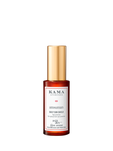 Kama Ayurveda Amsuman Daily Sun Shield SPF 50 PA++++, 30ml, Clear