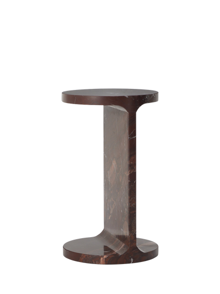 John Lewis OUTLET Libby Marble Side Table, Like New, Red, Red