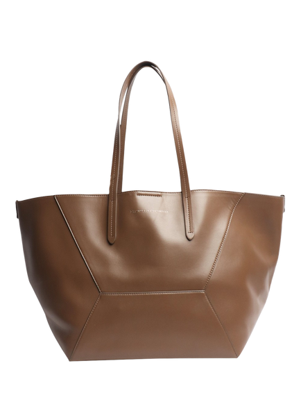 Pre-loved Brunello Cucinelli BC Duo Tote Bag, Brown, Brown