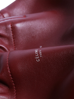 Pre-loved CELINE Coulisse Leather Tote Bag, Burgundy - view 2, Burgundy
