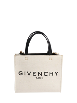 Pre-loved Givenchy Canvas Mini G-Tote Bag, Neutral, Neutral