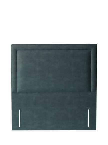 TEMPUR® OUTLET Southwold Full Depth Upholstered Headboard, Double, Like New, Teal, Teal