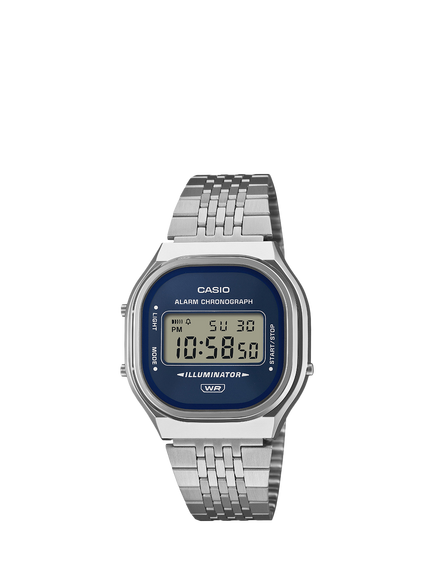 Casio A140WE-2AEF Unisex Digital Bracelet Strap Watch, Blue, Blue